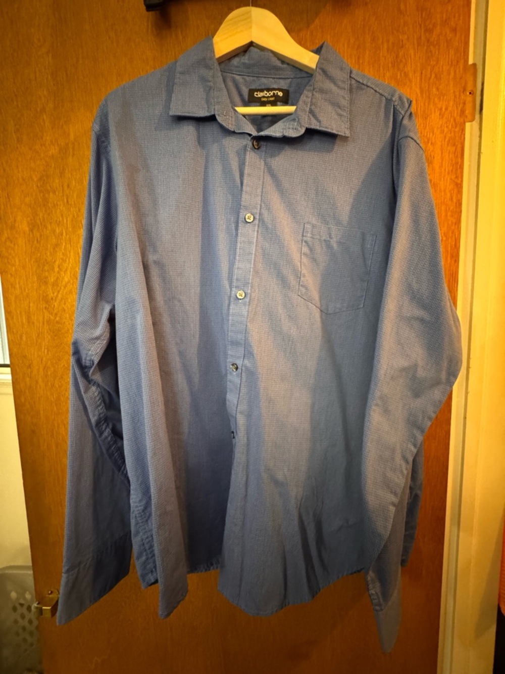 Claiborne Men's Button-Up Shirt in Blue